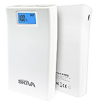 Skiva 10000mAh High Capacity Portable External Battery Pack with 2 USB Ports (2.1Amp + 1Amp Output, Intelligent Detec...
