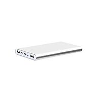 Polanfo 10000mah Compact Power Bank External Battery Pack Portable Charger for Smartphones and Tablets - Silver