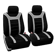 HOLIDAY SALE : FH-FB070102 Pair Set Sports Bucket Seat Covers Airbag Ready Gray / Black - Fit Most Car, Truck, Suv, o...