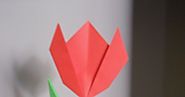 Virtudes para niños: Rosa de origami