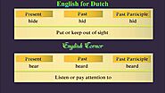 English irregular verbs list [Dutch]/Engelse werkwoorden