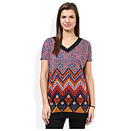 Buy Global Desi Multi Printed Top for Womens @ Price Rs.680