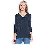 Buy Online Wrangler Blue Top for Womens at Price Rs.1,047