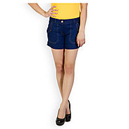 Buy Rider Republic Blue Denim Shorts @ Price Rs.657 Online
