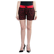 Buy Sakhi Sang Red Jacquard Short @ Price Rs.549 Online