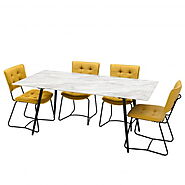 Marble Dining Table, Valdero 1.8M - Red Tree Furniture