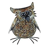 Vintage Owl Metal Cork Holder