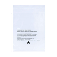 8 X 10 | 1.5 Mils Clear Suffocation Warning Bags With Permanent Sealing Tap - Infinitepack – Infinite Pack