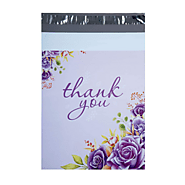 10x13 Pack of 100 Self Adhesive Flower Printed Thank You Poly Mailer Shipping Bags | Infinitepack – Infinite Pack