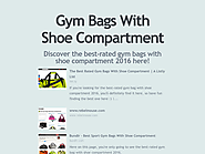 Best Rated Gym Bags With Shoe Compartment