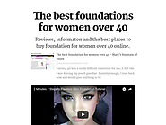 The best foundations for women over 40