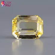 8.13 Carat Natural Ceylon Yellow Sapphire Gemstone | MyRatna