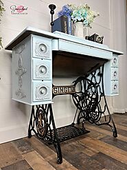 Old Sewing Machine into Desk