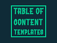 Free Table of Contents Templates