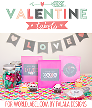 Valentine Labels by Falala Designs | Worldlabel Blog