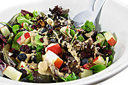 Delectable Skinny Salad with Fruits, Nuts and Cheese