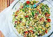 Whole Wheat Cous Cous Feta Salad