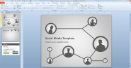 Free Social Network PowerPoint Template - Free PowerPoint Templates - SlideHunter.com