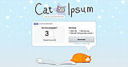 Cat Ipsum - A Furrier Lorem Ipsum