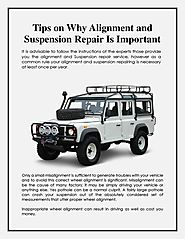 Tips on Why Alignment and Suspension Repair Is Important