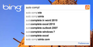 Bing Autosuggest Adds Brands, Movies, Albums, Places, Software, Teams, Animals & More