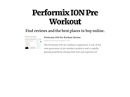 Performix ION Pre Workout Supplement on Flipboard