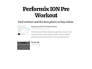 Performix ION Pre Workout