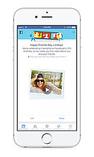 Facebook celebrates its anniversary by making automatic videos of your friendships