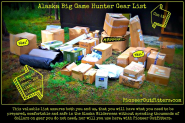 Alaska Big Game Hunter Gear List
