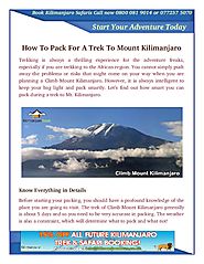 When You Are Planning a Climb Mount Kilimanjaro