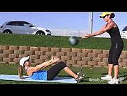 Simple Ab Exercise With a Medicine Ball & Your Partner