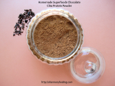 Homemade Superfoods Chocolate Chia Protein Powder