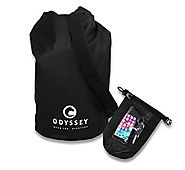 Waterproof Dry Bags by Odyssey, with Shoulder Strap & Free Bonus Smartphone Dry Bag
