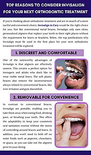 Top Reasons to Consider Invisalign for Your Next Orthodontic Treatment