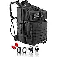 CtopxCone 45L Military Tactical Backpack 3 Day Molle Assault Pack Large Army Bug Out Bag Rucksack Daypack for Men Out...