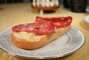 Italian Genoa Salami Sandwich with Red Hawk Cheese and Tuscan Bean Paste | Amazing Sandwiches