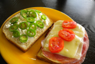 Chicken and Salami Sandwich with Sliced Jalapeno Peppers Recipe from Jalapeno Madness