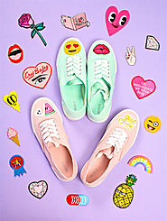 Easy DIY #PatchGame Sneakers! ⋆ Brite and Bubbly
