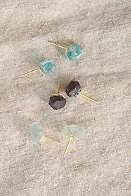 DIY Raw Stone Earrings - Alice and Lois