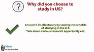 Why did you choose to study in the U.S.?
