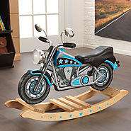 Kidkraft Rockin' Blue Star Motorcycle Rocking Horse