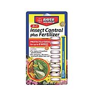 Bayer Advanced 701710 2-in-1 Insect Control Plus Fertilizer Plant Spikes, 10-Spikes
