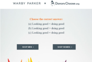Tag-Teaming for a Cause: Warby Parker & DonorsChoose Joint Email Campaign