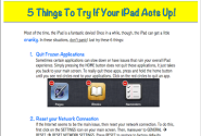 5 Things to Try When your iPad Acts Up ~ Educational Technology and Mobile Learning