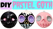 How to Make EASY Skull | Pastel Goth Polymer Clay Charms |