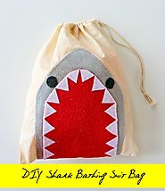 DIY Shark Bathing Suit Bag
