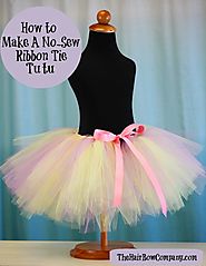 DIY No Sew Pastel Ribbon Tie Tutu