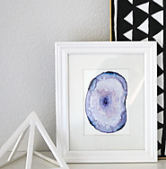 How to Paint Watercolor Agate Slices