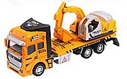 Vidatoy 1:48 Die Cast Excavator Metal Plastic Construction Toy Vehicle