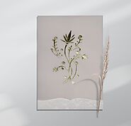 OFF-WHITE FLORAL THEMED - FOIL STAMPED WEDDING CARD : IN-1495 - 123WeddingCards